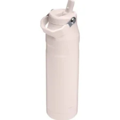 Iceflow flip straw tumbler termoflaske 1L rose quartz