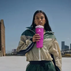 IceFlow Flip Straw 2.0 Tumbler termoflaske 0,89L violet blossom