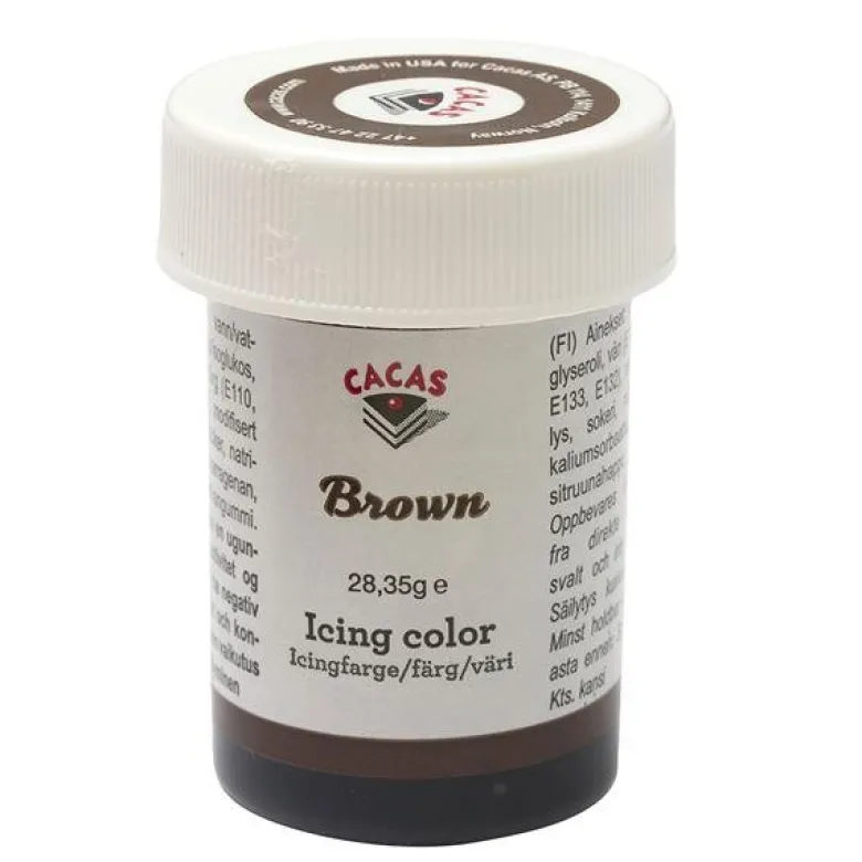 Icing-/konditorfarge brun