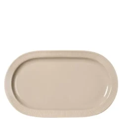 Inka serveringsfat 34x20 cm beige