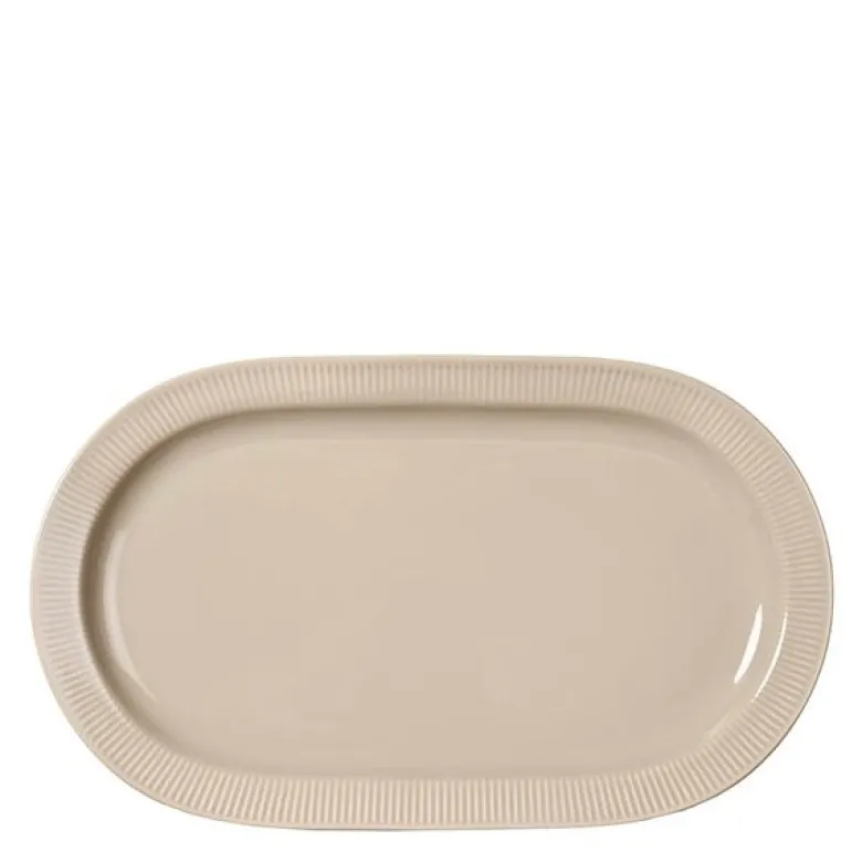 Inka serveringsfat 34x20 cm beige