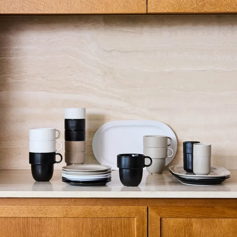 Inka serveringsfat 34x20 cm hvit