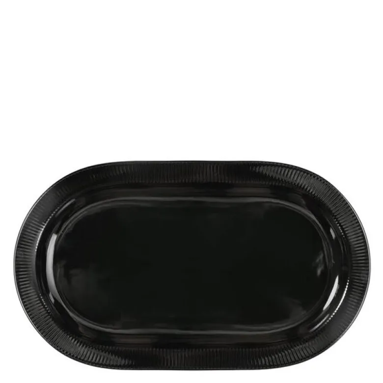 Inka serveringsfat 34x20 cm svart