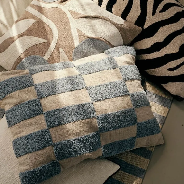 Jane putetrekk 40x60 cm Dusty Blue/Oatmeal