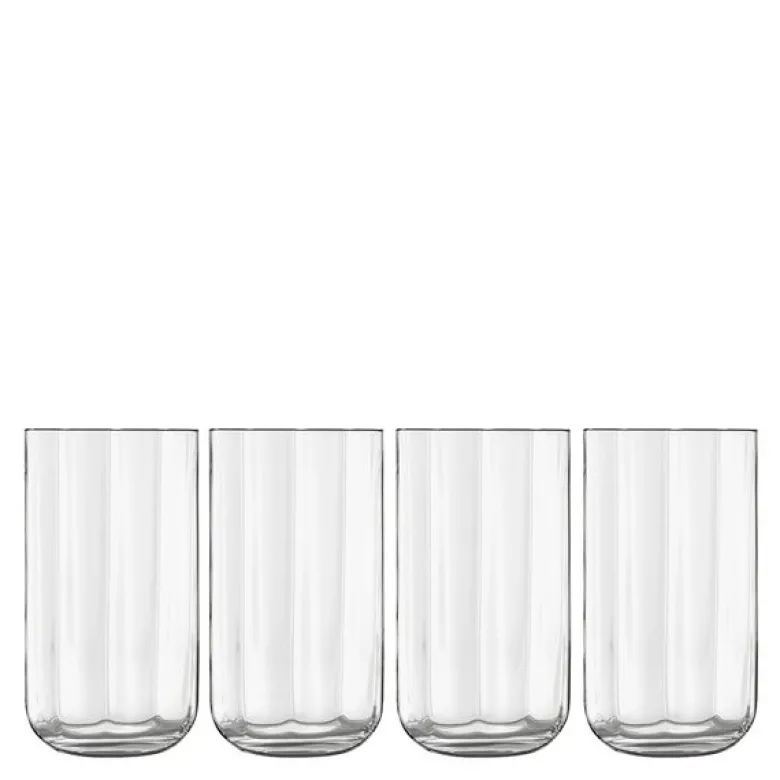 Jazz ølglass/longdrinkglass 45 cl 4 stk