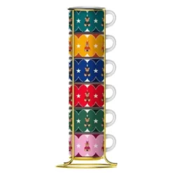 Joyful espressokopp 6 stk 6,5 cl multi