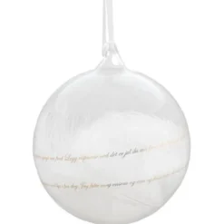 Julekule m/ sang 12 cm gull