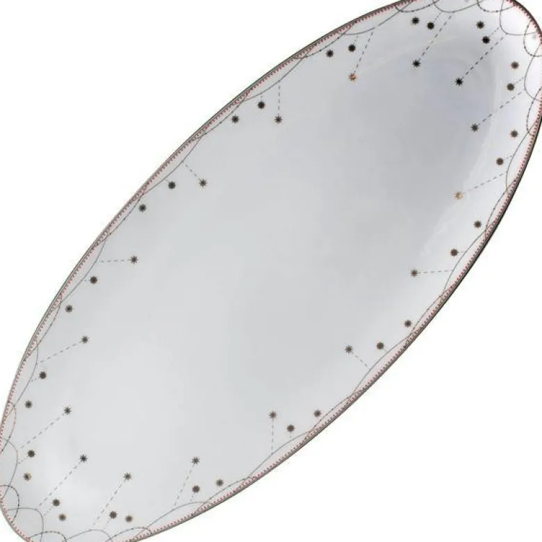 Julemorgen Girlander ovalfat 41x17 cm