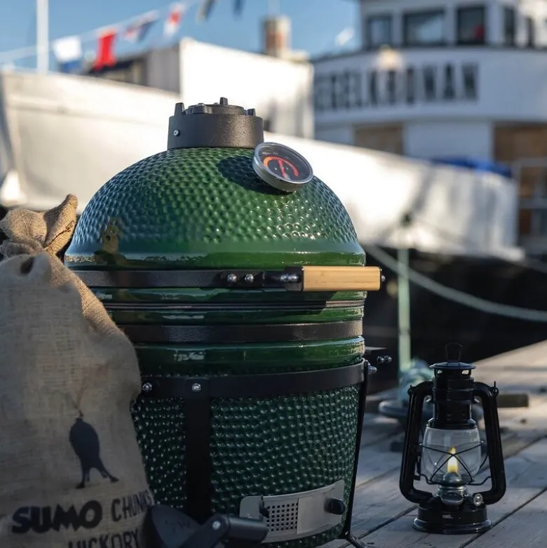 Junior 15 kullgrill grønn