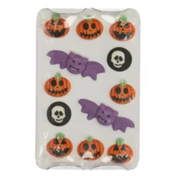 Kakepynt halloween royal icing 12 stk