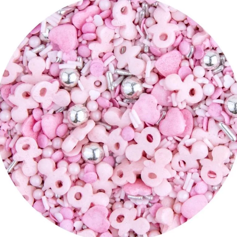Kakestrøssel baby rosa babylykke 85g
