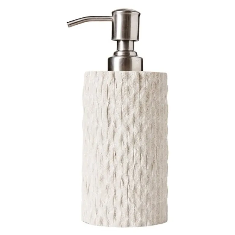 Kama såpedispenser sandstein 17,5 cm beige