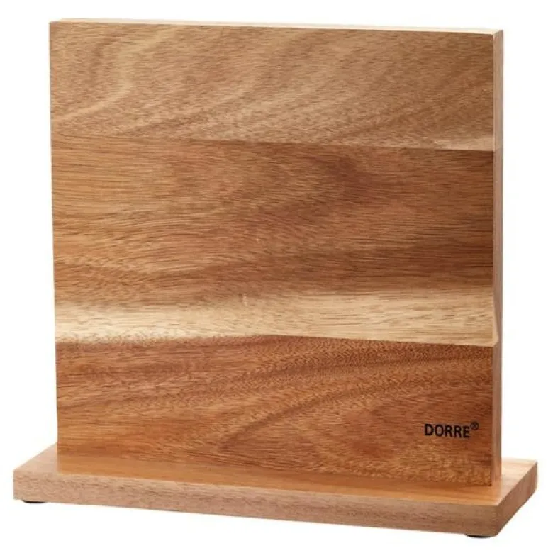 Kaya knivstativ magnet på 2 sider 24x10x2 cm akasie