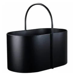 Kent vedkurv metall 50x30x46 cm svart