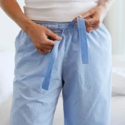 Khios pyjamasbukse dame L blå