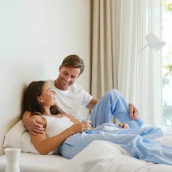 Khios pyjamasbukse dame M blå