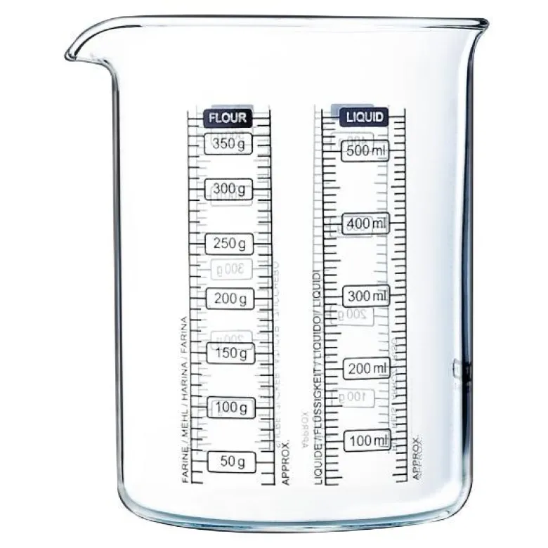 Kitchen Lab målebeger 0,5L klar/svart