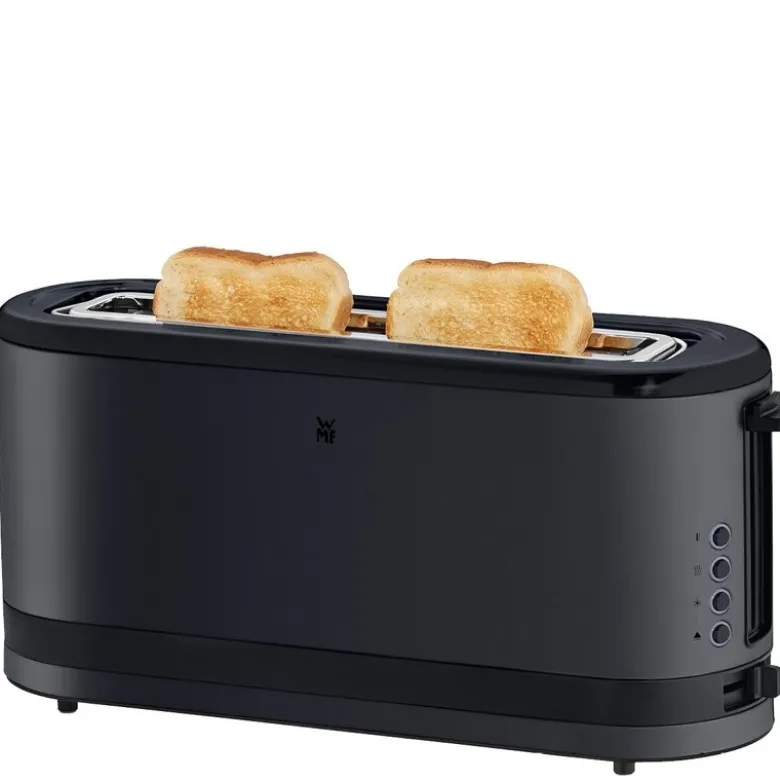 KitchenMinis brødrister med lang rille 900W svart