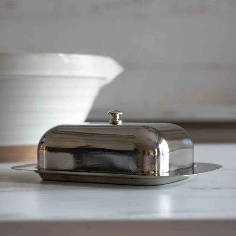 Kitchen Things smørklokke 18x12 cm stål