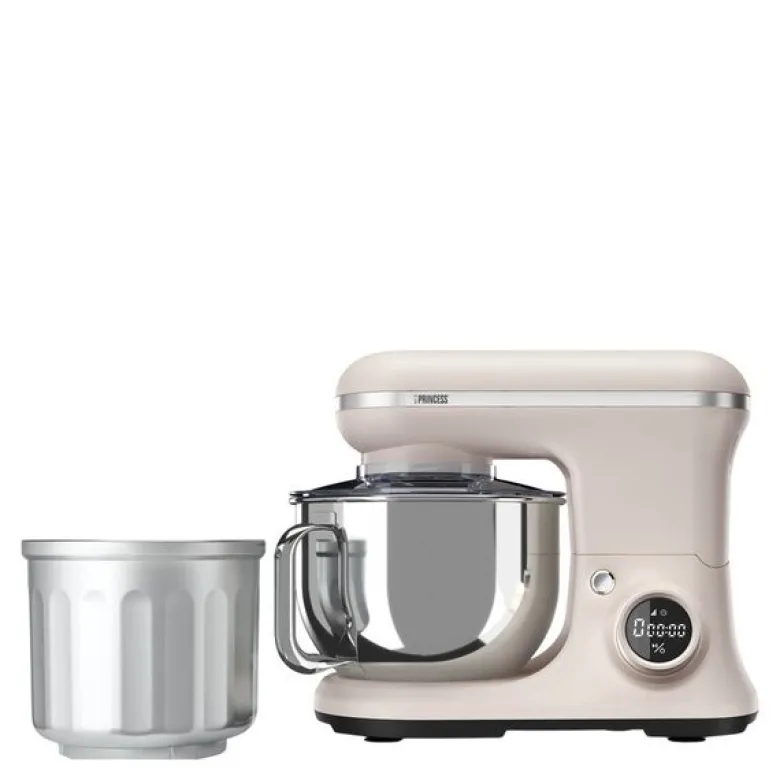 Kjøkkenmaskin 2-i-1 220138 2 stk mikseboller i rustfritt stål og glass 1,4-5L 1200W