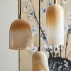 Klem lampe stor 37 cm pearl