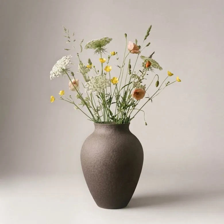 Knabstrup vase 27 cm bark