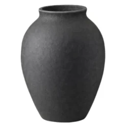 Knabstrup vase 12,5 cm svart