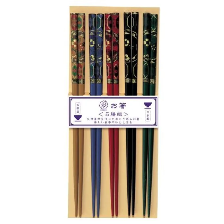 Komon spisepinner 5 par japansk
