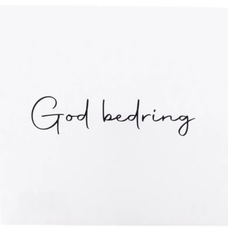 Kort 8x8 cm god bedring
