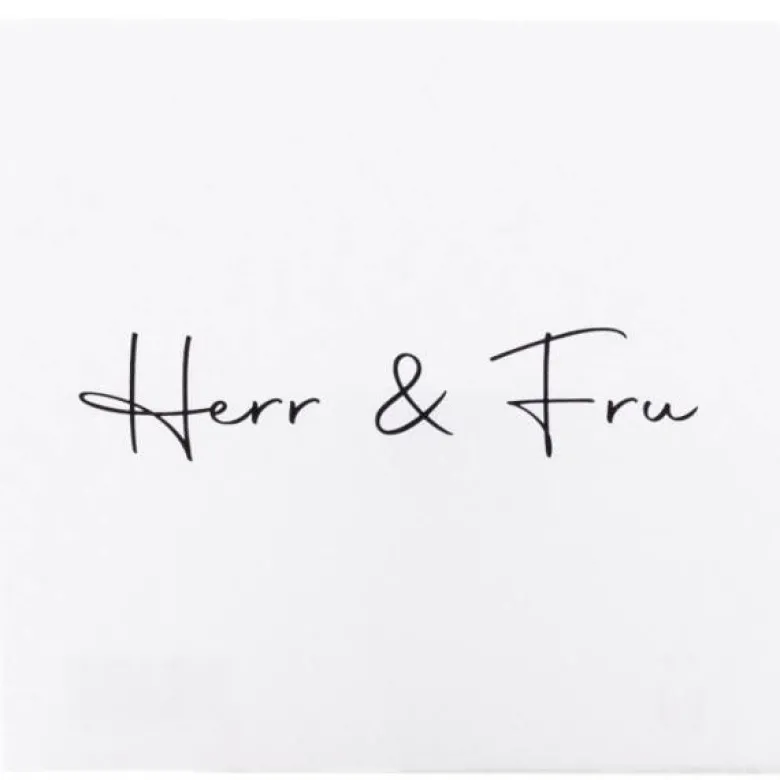 Kort 8x8 cm Herr & Fru