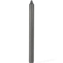 Kronelys 28 cm mørk grå