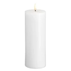 Kubbelys LED 7,4x20 cm silk hvit