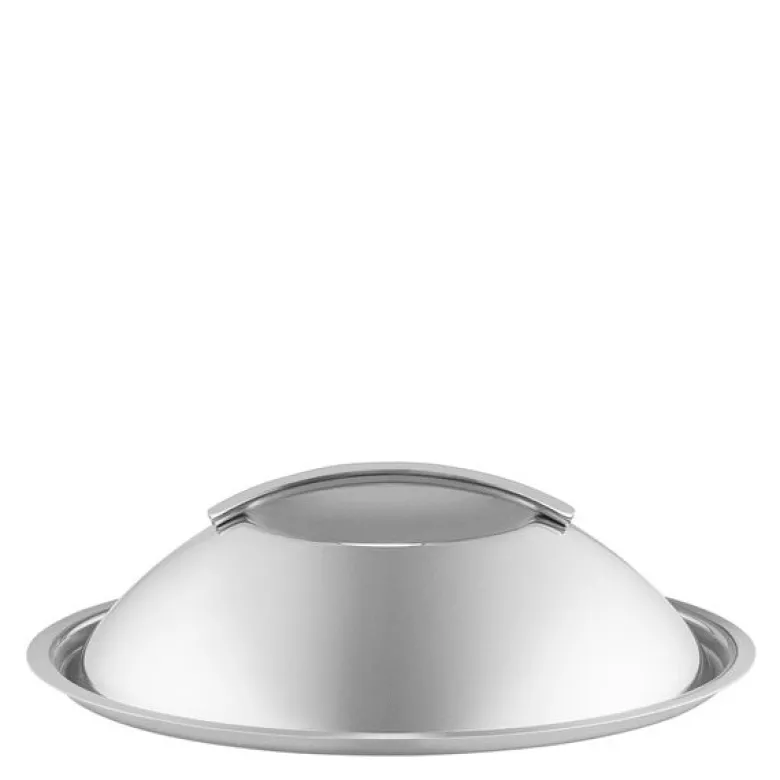 Kuppellokk 20 cm rustfritt stål