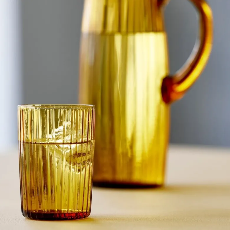 Kusintha vannglass 28 cl 4 stk amber