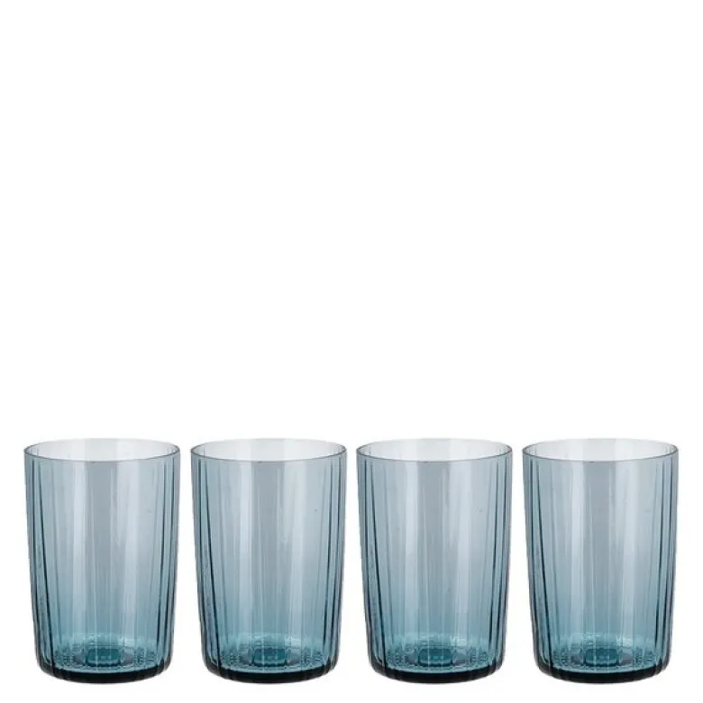 Kusintha vannglass 28 cl 4 stk blå