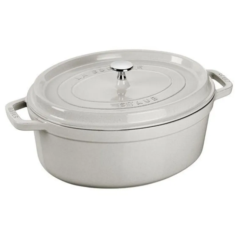 La Cocotte oval gryte 29 cm 4,2L hvit