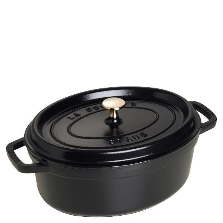 La Cocotte oval gryte 29 cm 4,2L svart