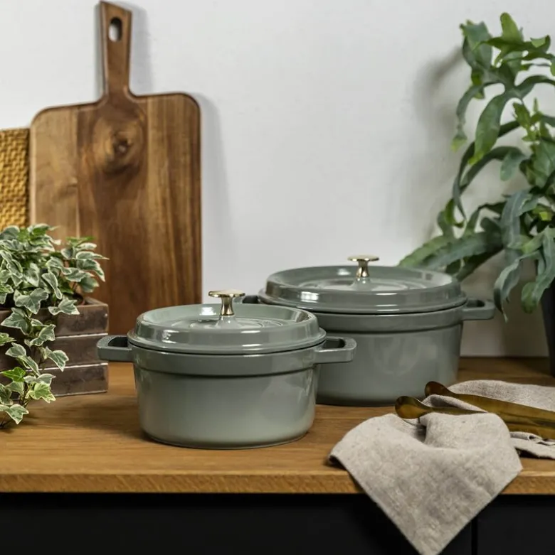 La Cocotte rund gryte 24 cm 3,8L eukalyptus