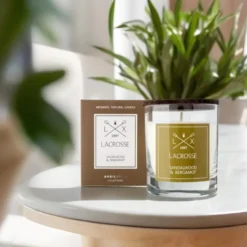 Lacrosse duftlys 200g sandalwood & bergamot