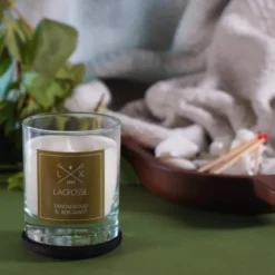 Lacrosse duftlys 200g sandalwood & bergamot