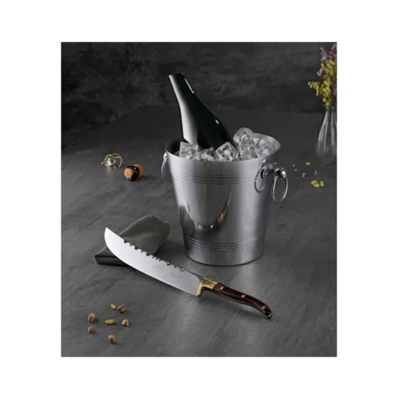 Laguiole champagnesabel 27 cm stål/tre