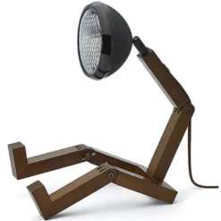 Lampe 39 cm svart/ask