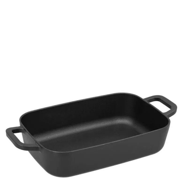 Langpanne støpejern 40x21 cm svart