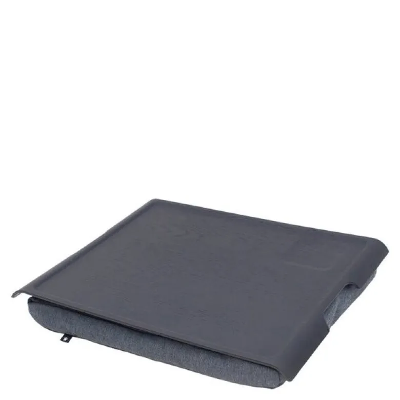 Laptray knebrett anti-slip 43x38 cm svart/grå