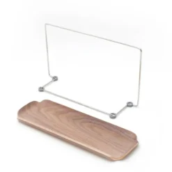 Leaf oppvaskbrett m/klutholder 33x11,5 cm valnøtt