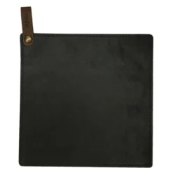 Leather gryteklut 21x21 cm svart