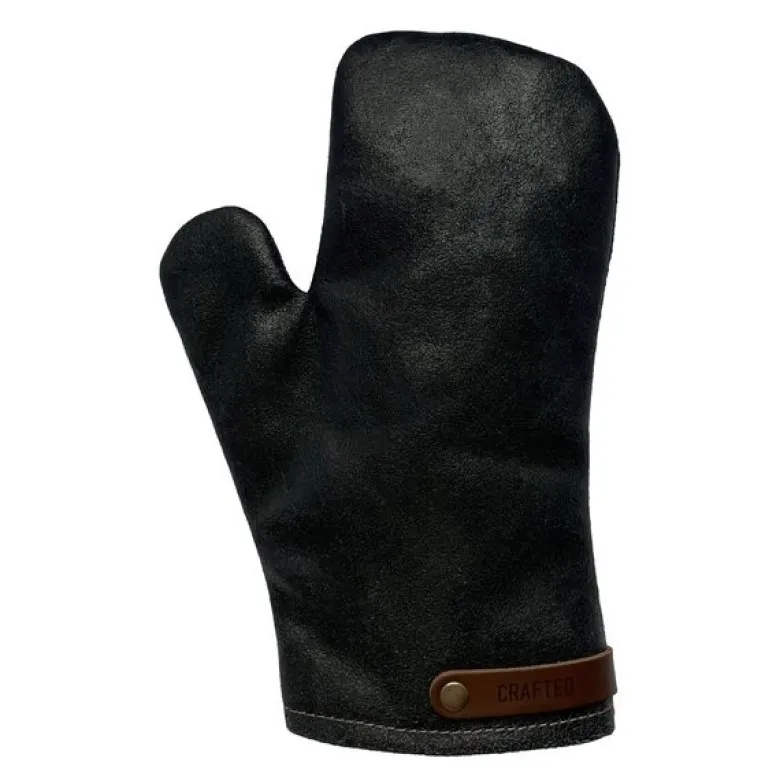 Leather grytevott svart