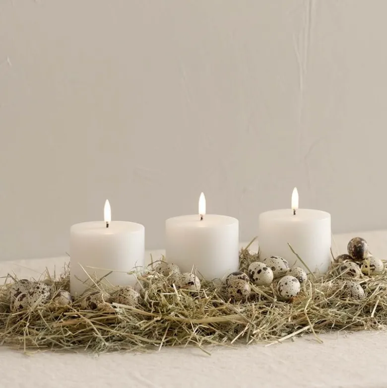 LED kubbelys 10x8 cm nordic white