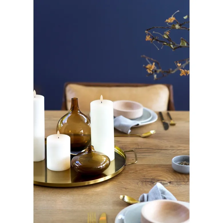 LED kubbelys 22x5,8 cm nordic white