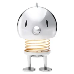 LED lampe stor 15 cm chrome